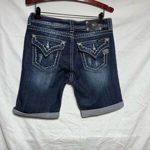 NWT MISS ME BOYFRIEND BERMUDAWomen's Blue Denim Shorts (2an)